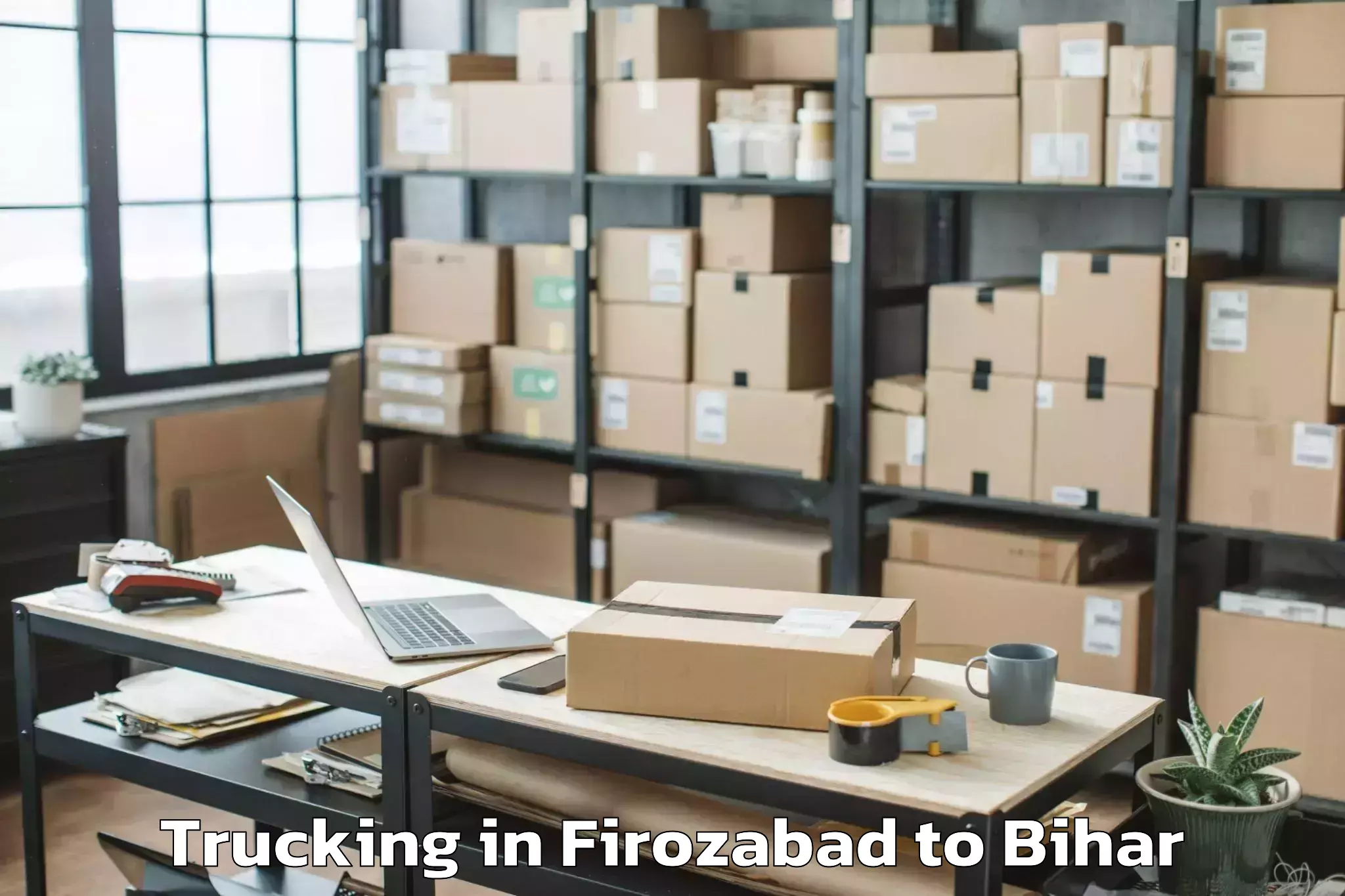 Professional Firozabad to Pipra Trucking